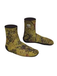 Носки Hunter 7мм лайкра/открытая пора зеленый камуфляж